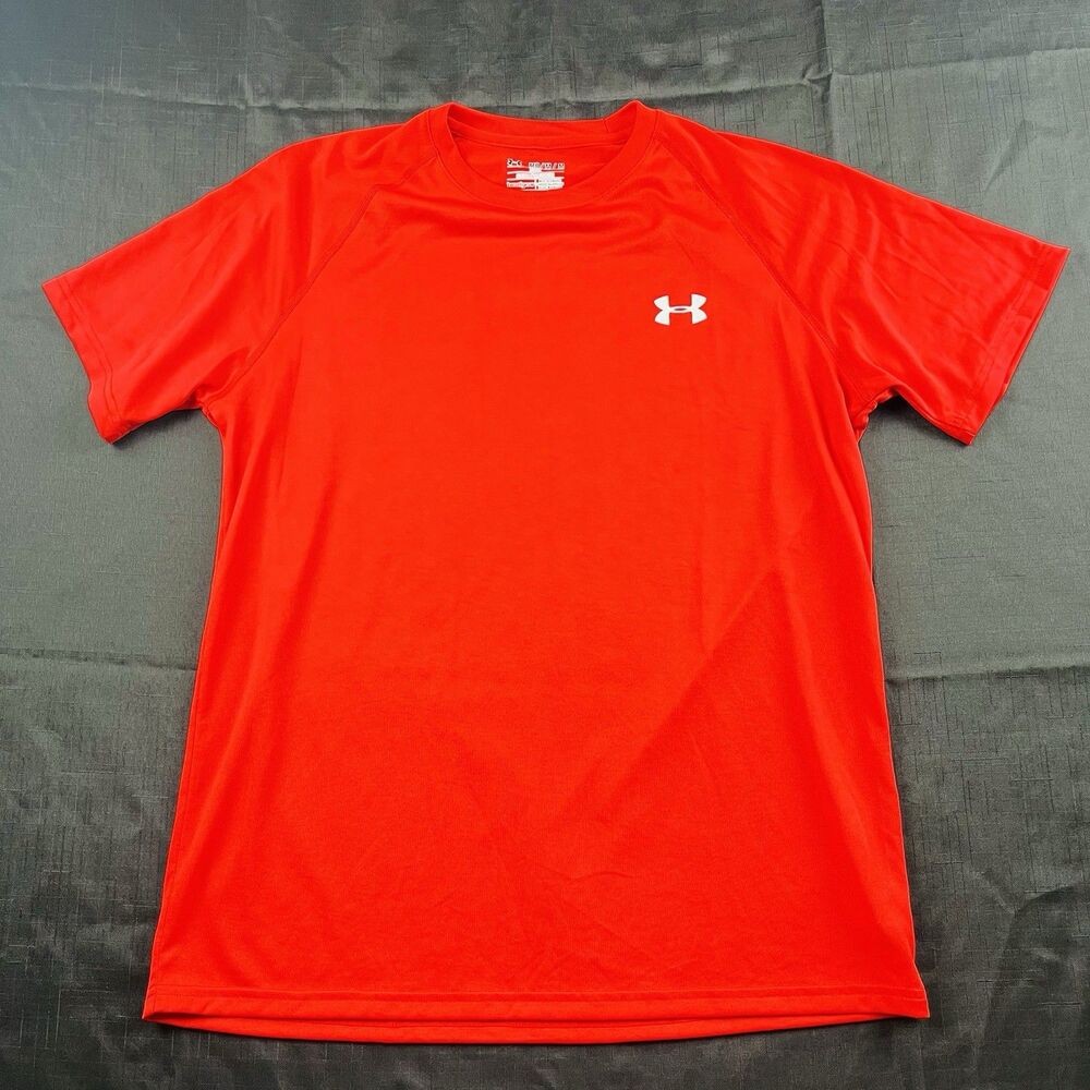 Under Armour UA heatgear - Loose Fit - Bright Red - SS Shirt - Men's M Medium